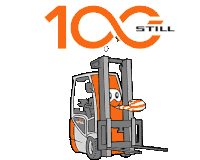 100 Still Sticker - 100 Still Forklift Stickers