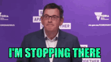 The End Stopping There GIF - The End Stopping There Dan Andrews GIFs