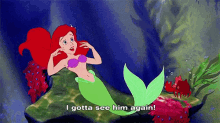 When You'Re Crushing GIF - The Little Mermaid Ariel I Gotta See Him Again GIFs