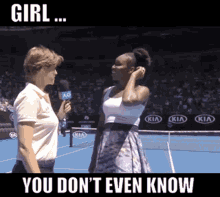 You Dont Even Know Venus Williams GIF - You Dont Even Know Venus Williams Girl GIFs