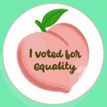 i voted for equality i voted vote voter blm
