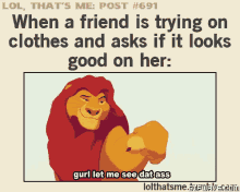 Ass Let Me See Dat GIF - Ass Let Me See Dat Mufasa GIFs