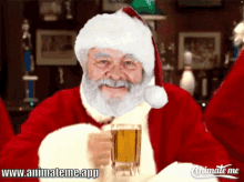 merry christmas santa claus santa happy holidays beer