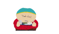 Heart Attack Eric Cartman Sticker - Heart Attack Eric Cartman South Park Stickers
