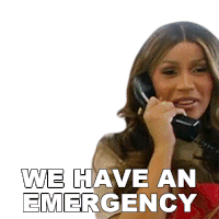 We Have An Emergency Cardi B Sticker - We Have An Emergency Cardi B We Have A Crisis Stickers