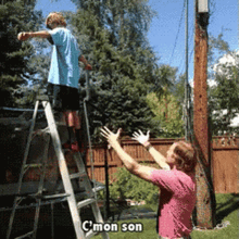 Come Down Son Trust Fall GIF - Come Down Son Trust Fall Rule Number One GIFs