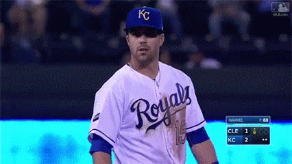 15 June 2016: Kansas City Royals left fielder Whit Merrifield (15) in a  divisional game between the Cleveland Indians and Kansas City Royals at  Kauffman Stadium in Kansas City, MO. (Photo by