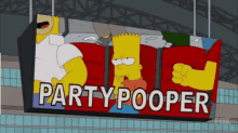 Party Pooper GIF - Party Pooper The Simpsons When You Regret Going Out GIFs