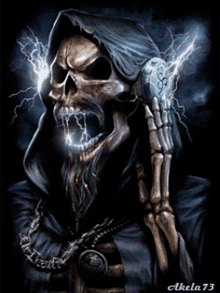 Skull Electricity GIF - Skull Electricity Skeleton GIFs