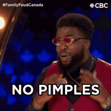 No Pimples Just Dimples Femi GIF - No Pimples Just Dimples Femi Family Feud Canada GIFs
