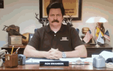 Ron Swanson Waiting GIF - Ron Swanson Waiting Parks And Recreation GIFs