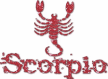 Scorpio Red GIF - Scorpio Red Glitter GIFs