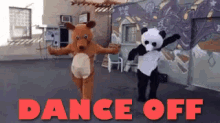 Dance Off GIF - Panda Kangaroo Dance Off GIFs