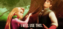 I Will Use This! - Tangled GIF - Tangled Rapunzel Flynn Rider GIFs