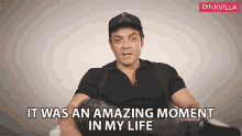 It Was An Amazing Moment In My Life Bobby Deol GIF - It Was An Amazing Moment In My Life Bobby Deol Pinkvilla GIFs