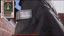 kamen rider blade turn up henshin kamen rider garren