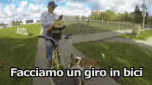 Bicicletta Giro In Bici Facciamo Un Giro Cagnolino GIF - Bike Bike Ride Go Biking GIFs