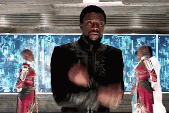 Blank Panther Wakanda GIF - Blank Panther Wakanda Salute - Discover &amp; Share  GIFs