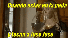 Chica Tomando De Una Copa Enorme GIF - Jose Jose Triste Peda GIFs