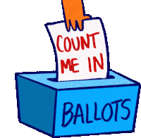 Count Me In Every Vote Counts Sticker - Count Me In Every Vote Counts Count Every Vote Stickers