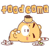 Full Foodcoma Sticker - Full Foodcoma Eat Stickers