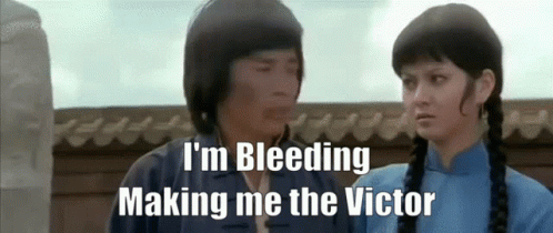 Bleeding Victor GIF - Bleeding Victor Kung Pow - Discover &amp; Share GIFs