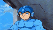 mg mega man talking explaining robot