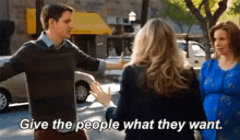 Playing House Give The People What They Want GIF - Playing House Give The People What They Want Zach Woods GIFs