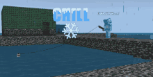 Chill Minecraft Chill GIF - Chill Minecraft Chill Blue Steve GIFs