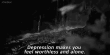 depression rain grunge