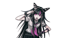 ibuki hello there wave smile hands up
