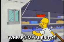 Simpsons Burrito GIF - The Simpsons Homer Where Is My Burrito GIFs