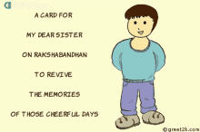 A Card For My Dear Sister On Raksha Bandhan Gifkaro GIF - A Card For My Dear Sister On Raksha Bandhan Gifkaro Greeting My Sister On Raksha Bandhan GIFs