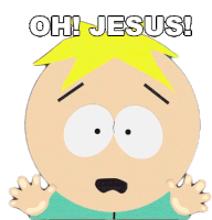 Oh Jesus Butters Stotch Sticker - Oh Jesus Butters Stotch South Park Stickers