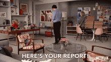 Heres Your Report Brooklyn Decker GIF - Heres Your Report Brooklyn Decker Mallory Hanson GIFs