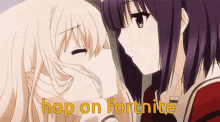 anime kiss hop on fortnite girl