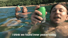 I Think We Found Inner Peace Today Swimming GIF - I Think We Found Inner Peace Today We Found Inner Peace Swimming GIFs
