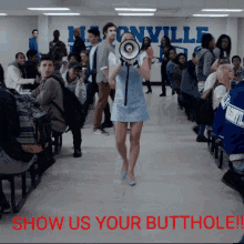 show us your butthole megaphone