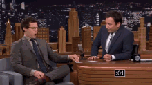 These Two Would Be God Level Taboo Players GIF - Late Night Show Interview Shrunk The Kids GIFs