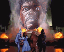 Wizard Of Oz Samuel L Jackson GIF - Wizard Of Oz Samuel L Jackson Flames GIFs