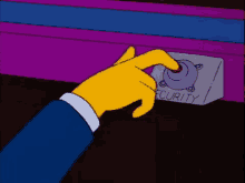 the simpsons security button panic button