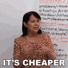 Its Cheaper Rebecca GIF - Its Cheaper Rebecca Engvid GIFs