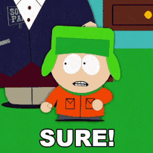 Sure Kyle Broflovski GIF - Sure Kyle Broflovski South Park GIFs