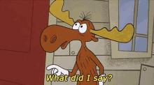 Rocky And Bullwinkle What Did I Say GIF - Rocky And Bullwinkle Bullwinkle What Did I Say GIFs