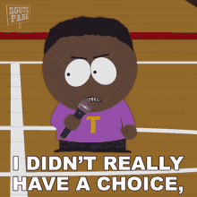 I Didnt Really Have A Choice Did I Tolkien Black GIF - I Didnt Really Have A Choice Did I Tolkien Black South Park GIFs