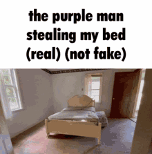 Purple Man Stealing My Bed Real GIF - Purple Man Stealing My Bed Real GIFs