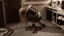 Buffy Chair Naughty GIF - Buffy Chair Naughty Spinning GIFs