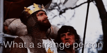 What A Strange Person GIF - What A Strange Person Monty Python Holy Grail GIFs