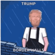 Trump Building Walls GIF - Trump Building Walls Smug GIFs