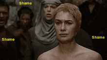 Shame Cersei GIF - Shame Cersei Game Of Thrones GIFs